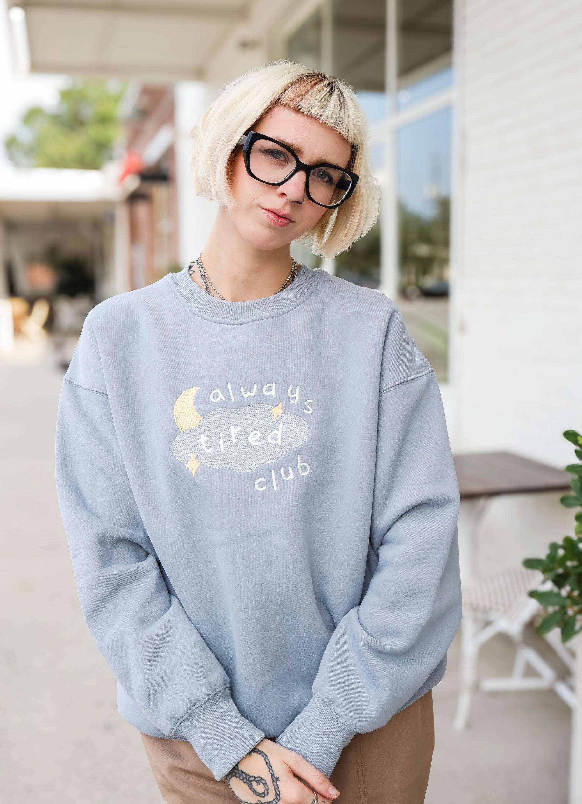 Always Tired Club Crewneck