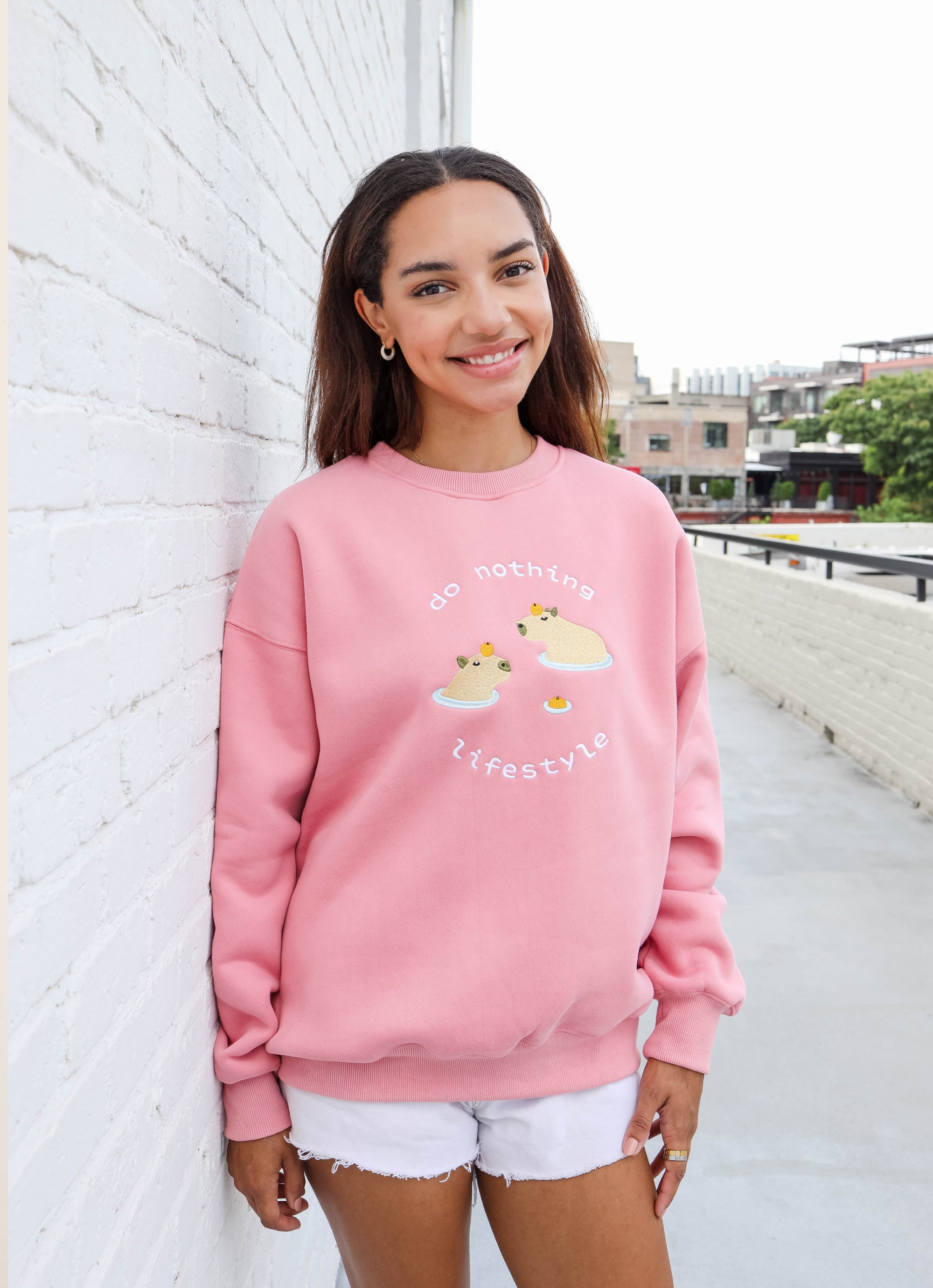 Do Nothing Lifestyle Crewneck (Pink)
