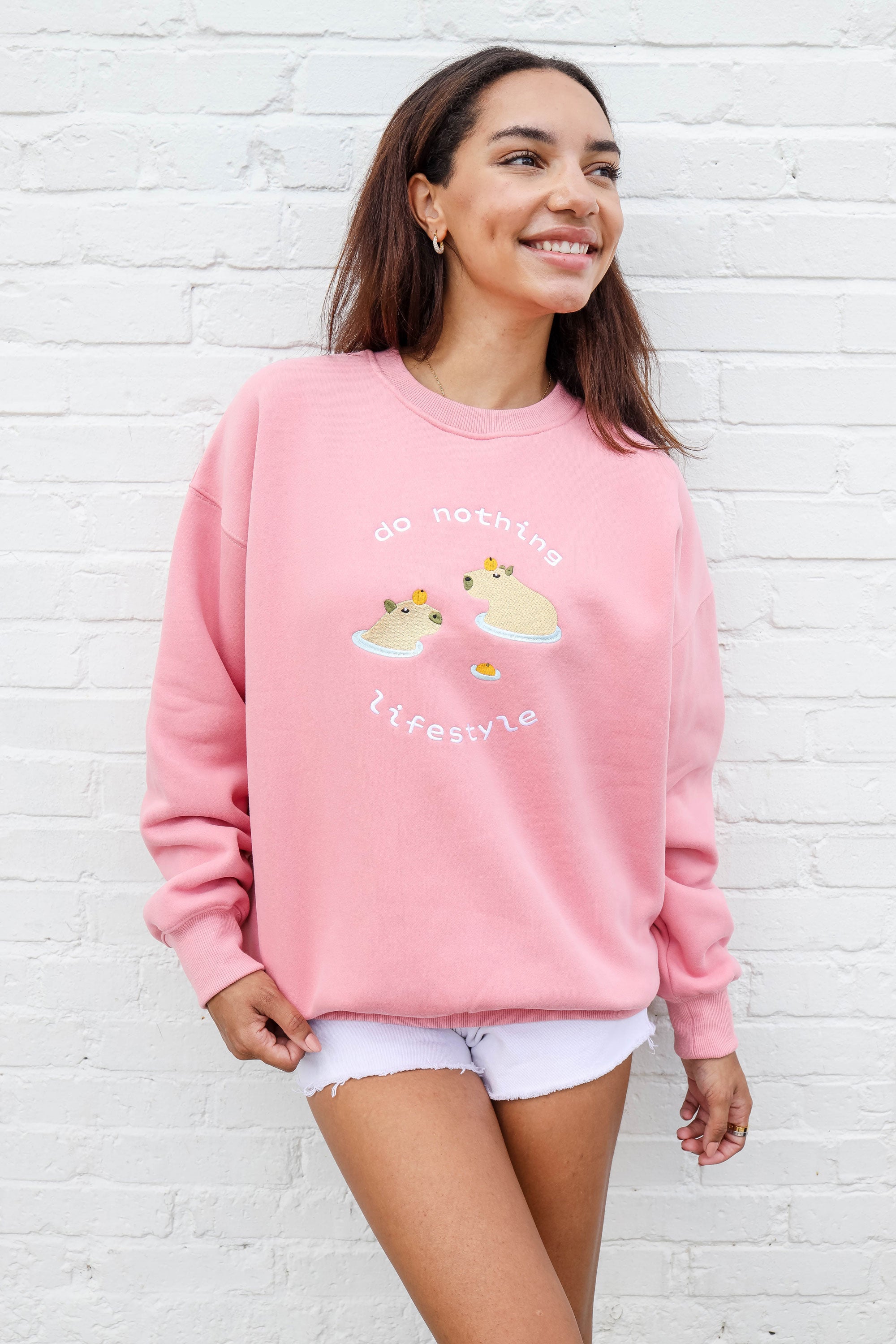 Do Nothing Lifestyle Crewneck - Pink