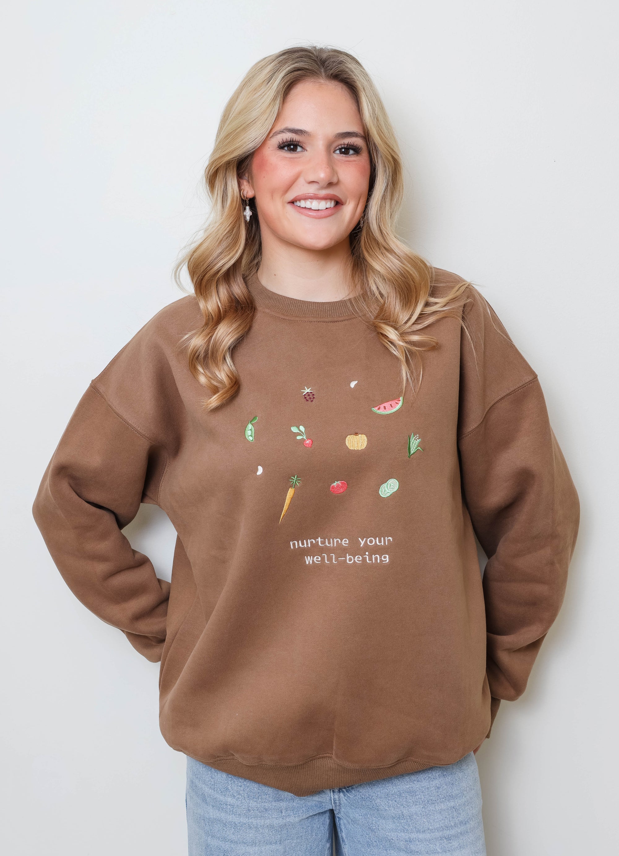 Nurture Your Well-being Crewneck